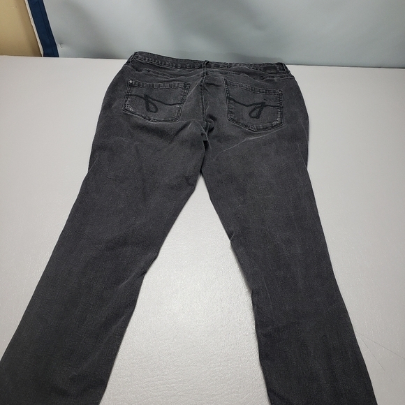 Jag jeans low rise skinny ankle ripped distressed denim jeans women's size 14 - Picture 5 of 13